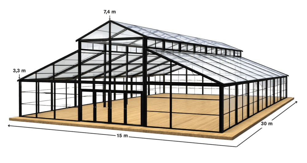 Dimensions tente orangerie