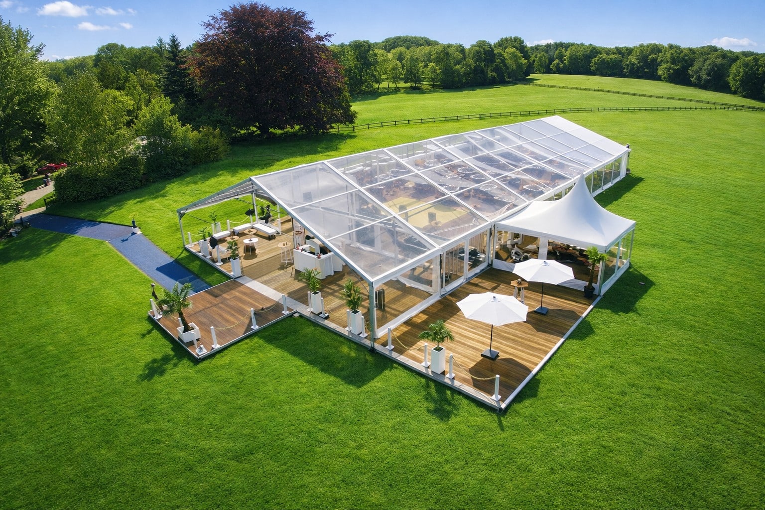 Chapiteau 10-20 x 5-50m